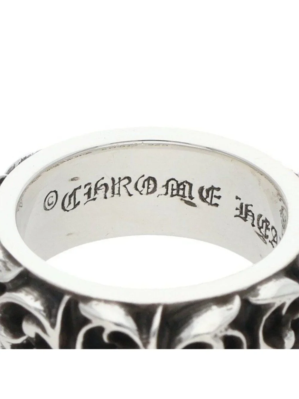 Chrome Hearts Etrnity Vine Band Eternity Silver Ring